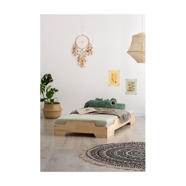 Otroška postelja iz borovega lesa Adeko BOX 8, 80 x 140 cm-image-1