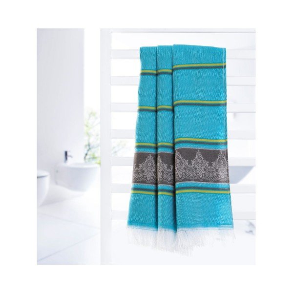 Kopalna brisača Hammam Loincloth Blue, 80x170 cm-image-2