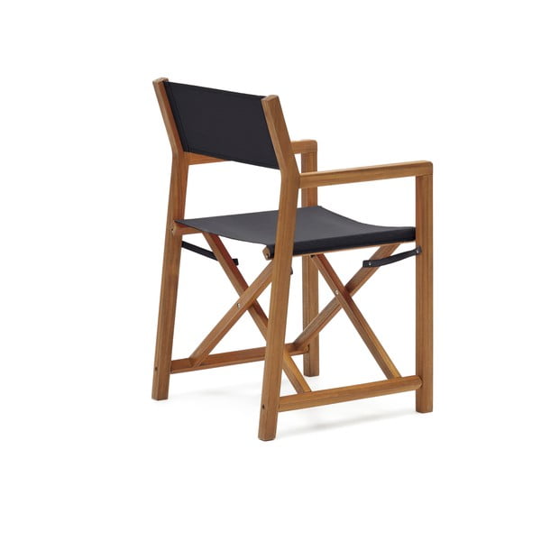 Črn lesen vrtni stol Thianna - Kave Home-image-3