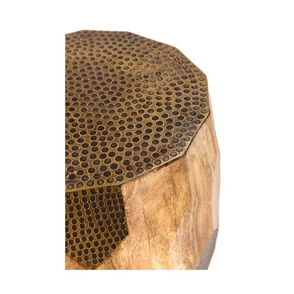 Okrogla stranska mizica iz masivnega manga ø 29 cm Fabia – MOME-image-3