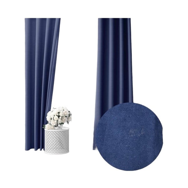 Modra polzatemnitvena zavesa 260x150 cm - Mila Home