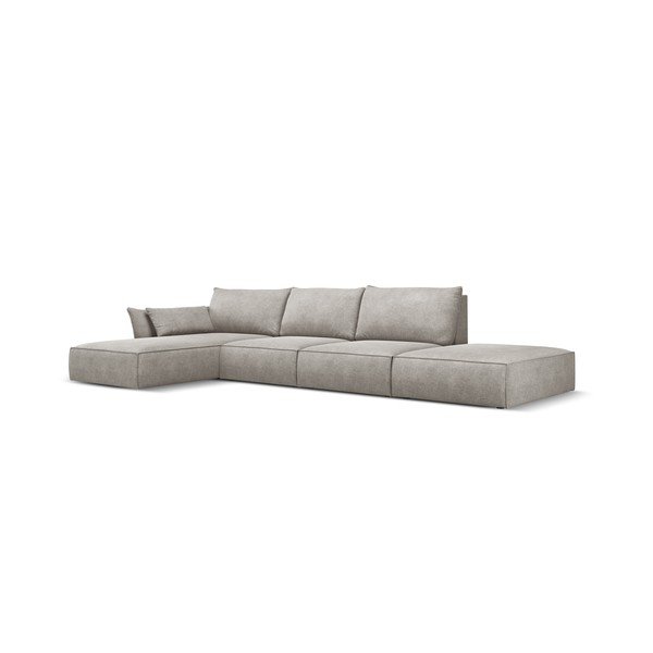 Svetlo siv kotni kavč (levi kot) Vanda - Mazzini Sofas-image-2