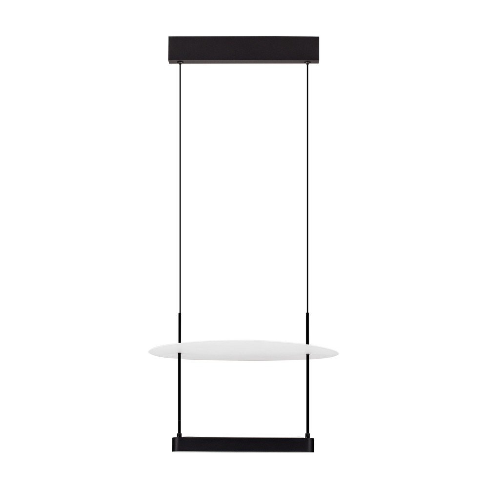 Bela/mat črna aluminijasta LED zatemnitvena viseča svetilka