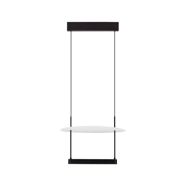 Bela/mat črna aluminijasta LED zatemnitvena viseča svetilka ø 40 cm Diona – Nova Luce