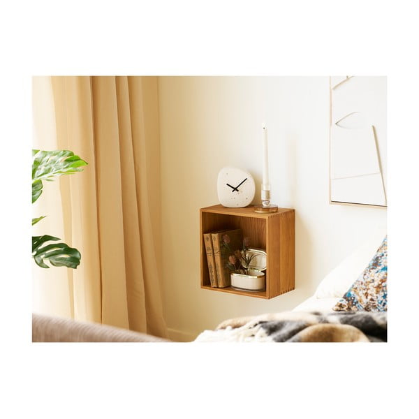 Večnivojska polica iz masivnega hrasta v naravni barvi 18 cm Townsville – House Nordic-image-3