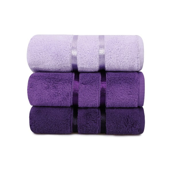 Komplet 3 vijoličnih brisač Hobby Dolce