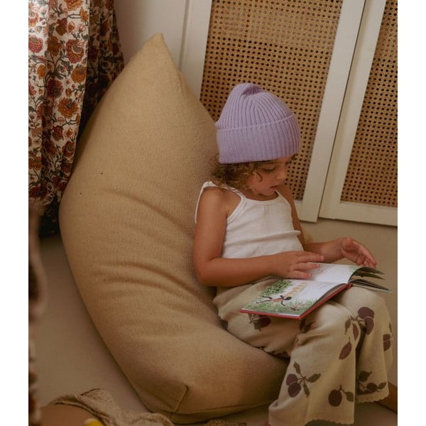 Svetlo rumena otroška vreča za sedenje Cleo Light Honey – Lorena Canals-image-3