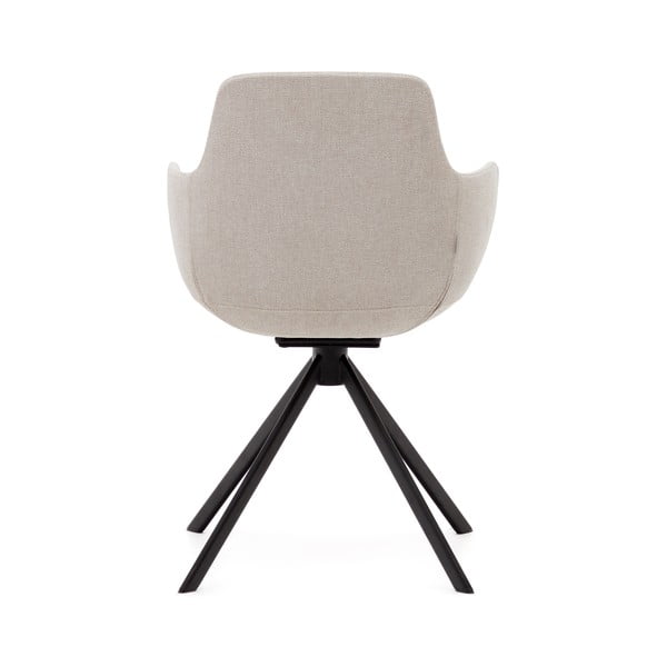 Bež oblazinjeni jedilni stoli v kompletu z nasloni za roke 2 ks Tissiana – Kave Home-image-4