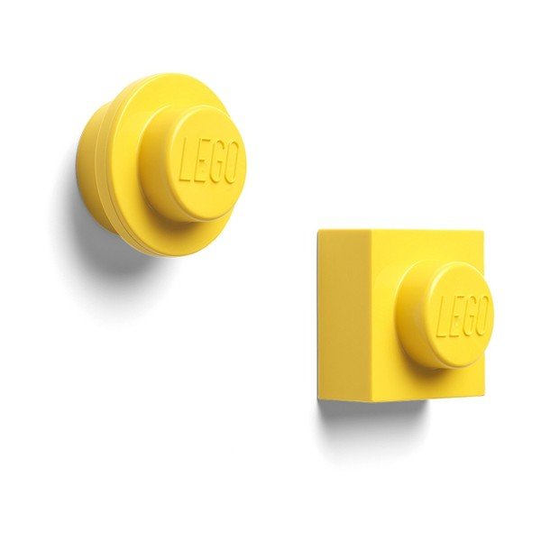 Komplet 2 rumenih magnetov LEGO®
