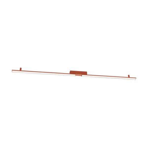 Opečnato oranžna aluminijasta LED stropna svetilka 4x181 cm LAGOM – Thoro