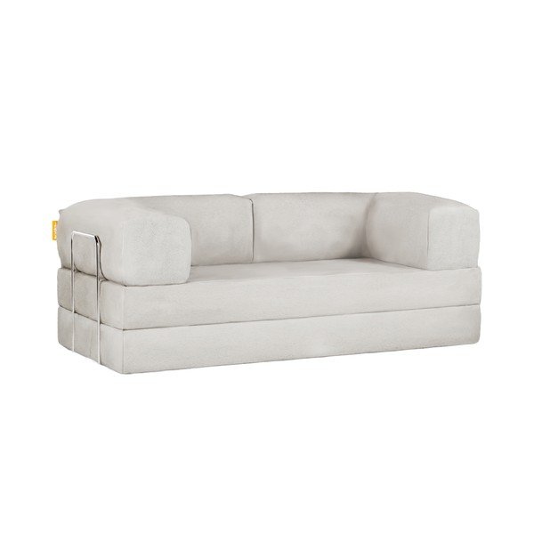 Bež raztegljiva sedežna garnitura iz tkanine bouclé 180 cm Bloom – TemaHome