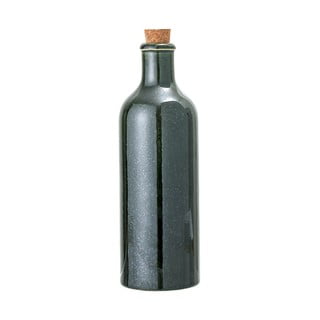 Temno zelena lončena steklenica z zamaškom Bloomingville Joelle, 650 ml