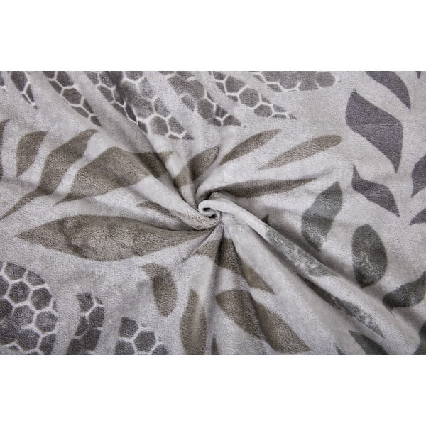 Siva enojna posteljnina iz mikropliša 140x200 cm Judith – My House-image-1