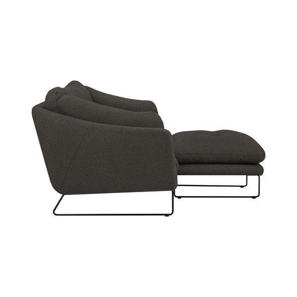 Windsor & Co Zofe Comet sivo-rjava garnitura kavča in pufa-image-2