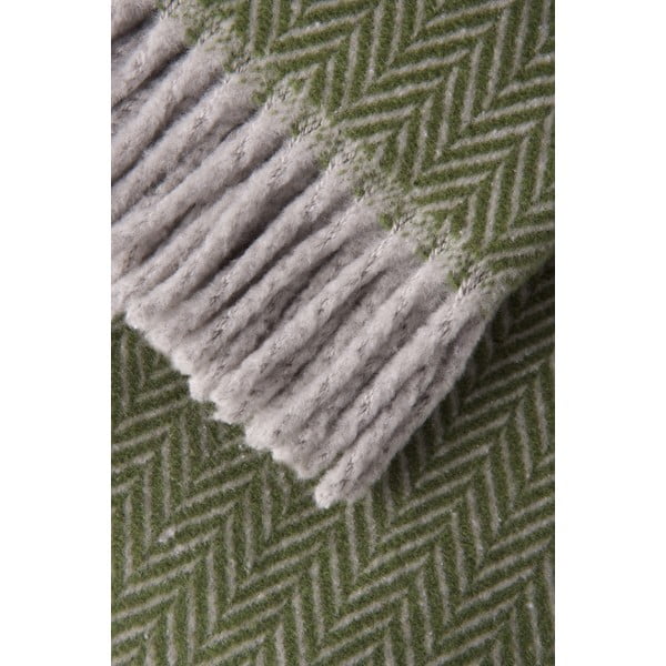 Zelena pletenina z bombažem Euromant Skyline, 140 x 160 cm-image-2