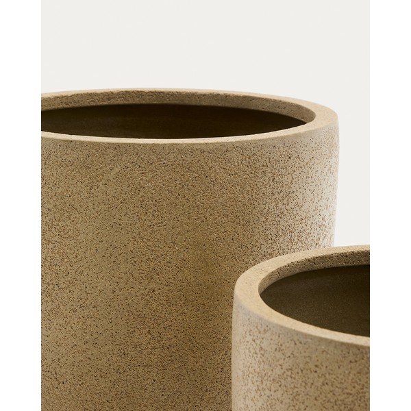 Okrasni cvetlični lonci v kompletu 2 ks iz cementa ø 44 cm Selvi – Kave Home-image-4