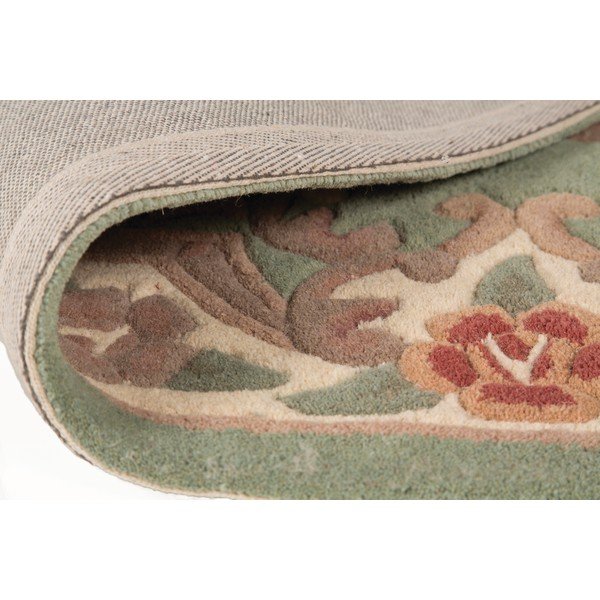 Zelena volnena preproga Flair Rugs Aubusson, 67 x 127 cm-image-3