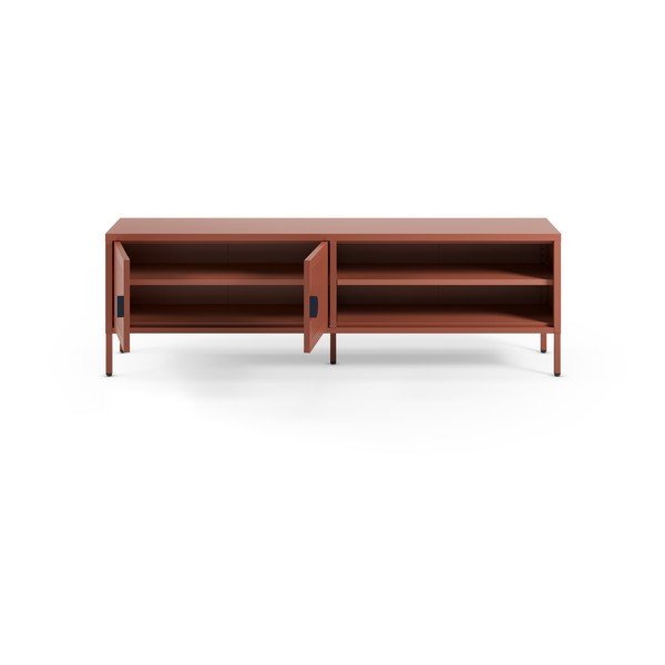 Kovinska TV omarica v barvi terakote 160x50x35 cm Sayla – Marckeric-image-1