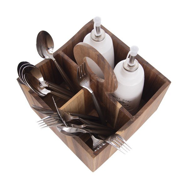 Leseno stojalo za kuhinjske pripomočke Wooden - Orion-image-3