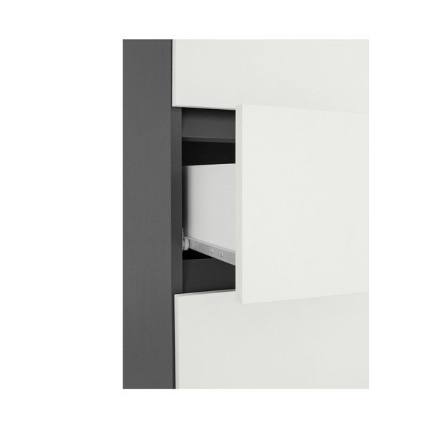 Bela visoka in ozka kopalniška omarica 38x180 cm Wisla – Støraa-image-1
