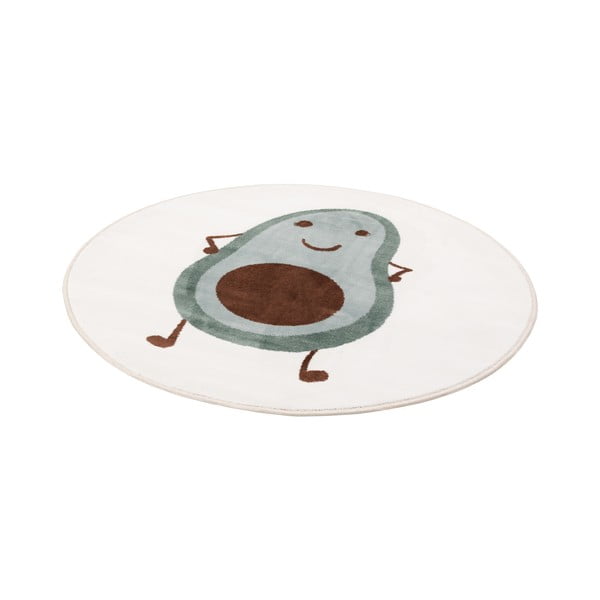 Mentolno zelena/slonokoščena otroška preproga ø100 cm Avocado Mint – FD-image-4