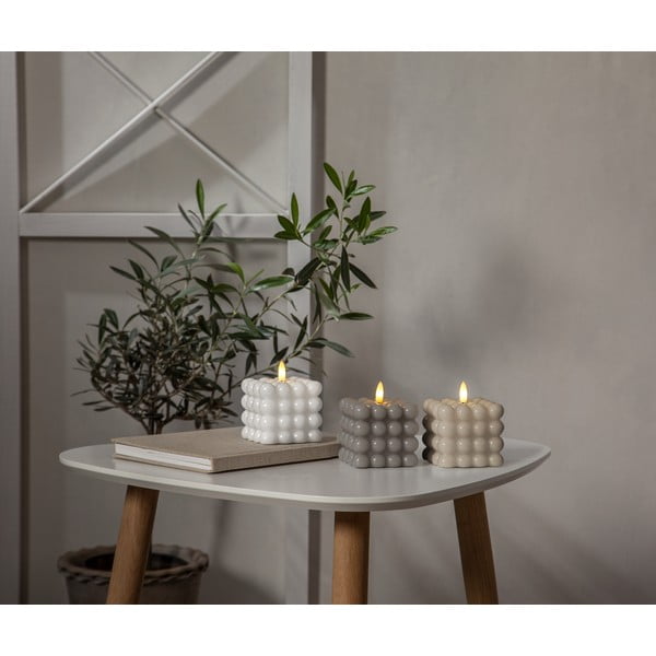 Bež LED voščena sveča Star Trading Flamme Dot, višina 9,5 cm-image-3