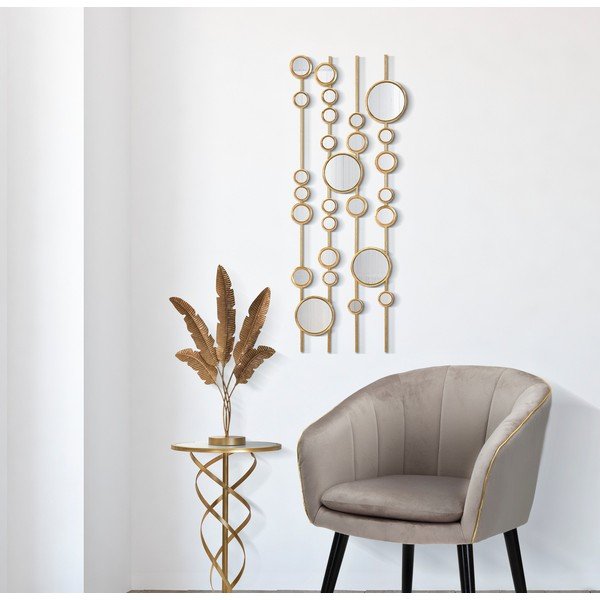 Kovinska stenska dekoracija 35,5x90 cm Small Mirros - Mauro Ferretti-image-1