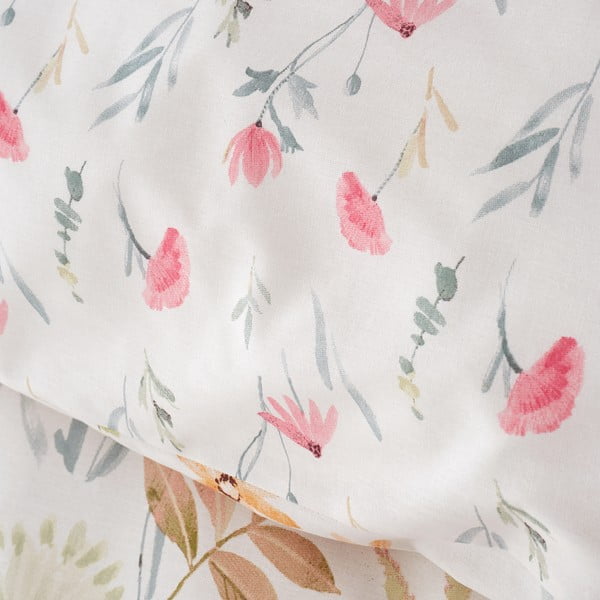 Kremno bela posteljnina za zakonsko posteljo 200x200 cm Ella Poppy – Catherine Lansfield-image-4