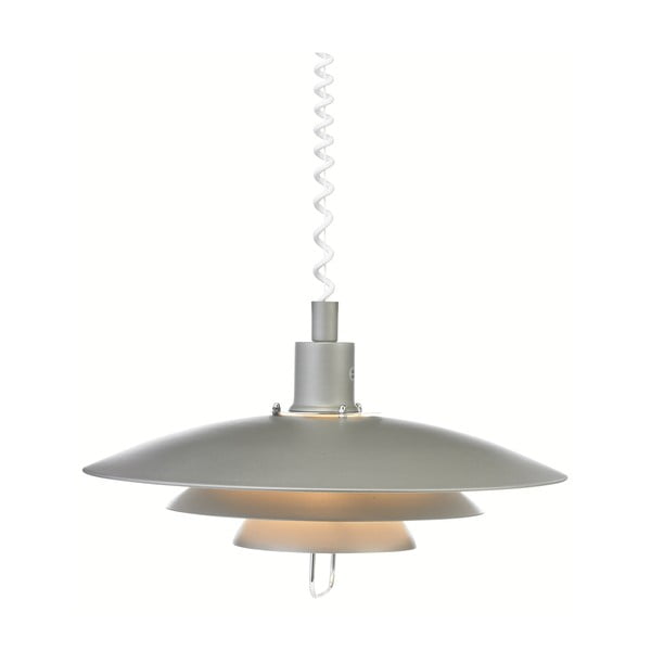 Siva viseča svetilka Markslöjd Kikrenes, ø 48 cm