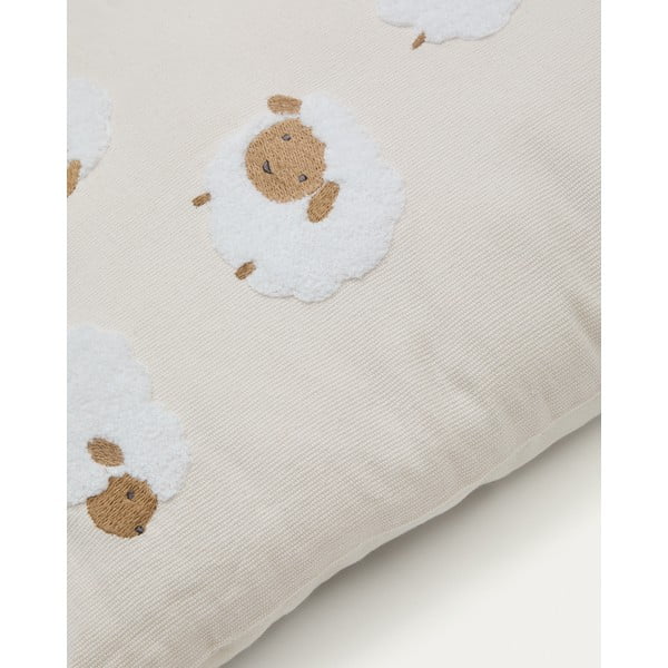 Bombažna otroška prevleka za blazino 45x45 cm Milu – Kave Home-image-3