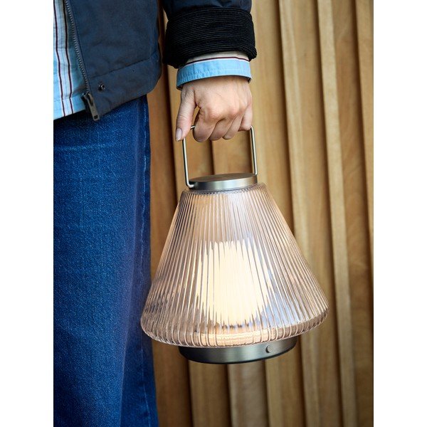 Steklena LED namizna svetilka ø24x28 cm Tou – Hübsch-image-1