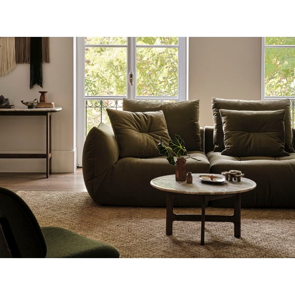 Svetlo siva kotna sedežna garnitura (desni kot/v obliki črke L) Bloom – Micadoni Home-image-1