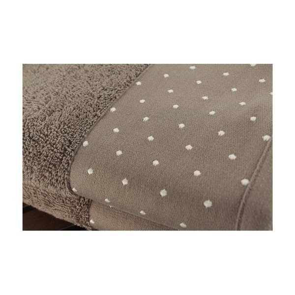 Komplet 2 rjavih bombažnih brisač Patricia, 50 x 90 cm-image-1