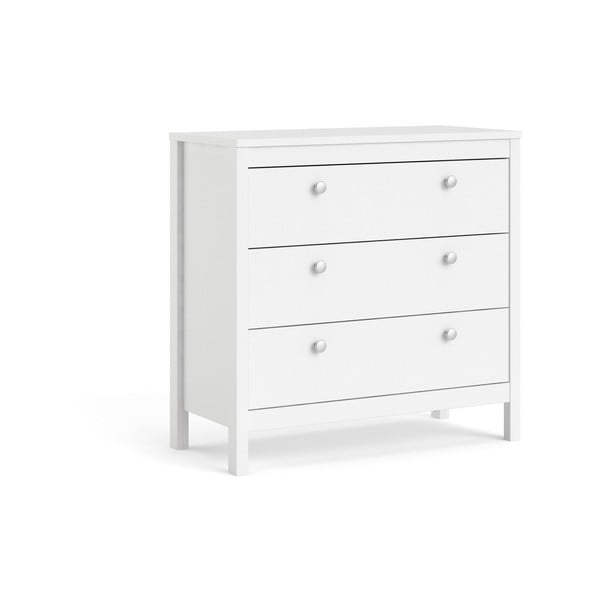 Bela nizka komoda 82x80 cm Madrid – Tvilum-image-3