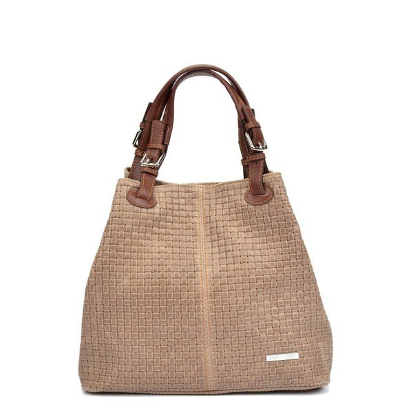 Rjava in siva usnjena torbica Isabella Rhea 858-image-2