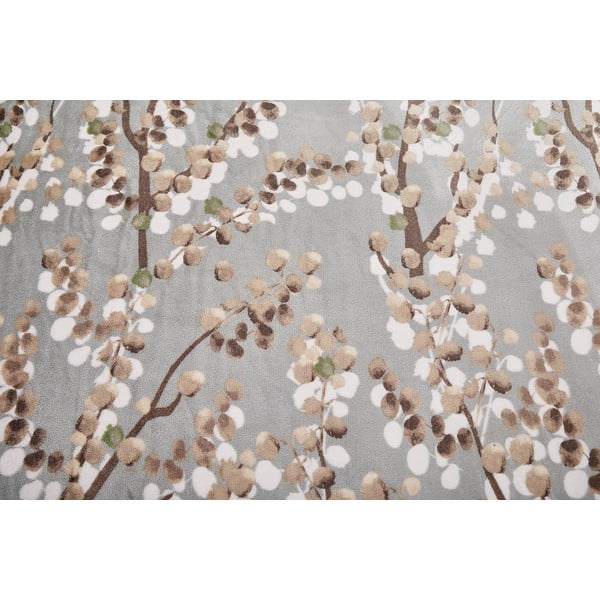 Siva enojna posteljnina iz mikropliša 140x200 cm Branches – My House-image-4