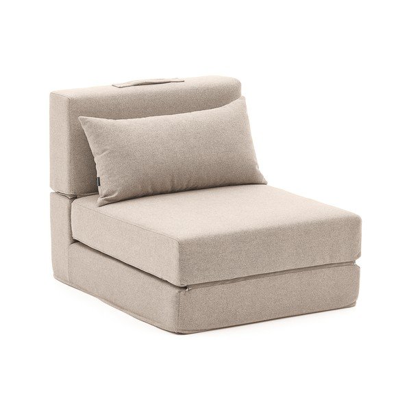 Sivo-bež raztegljiv fotelj Arty – Kave Home