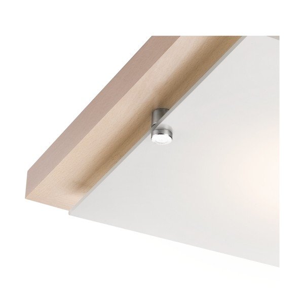 Rjava/naravna stropna svetilka 30x30 cm Pedro – LAMKUR-image-4