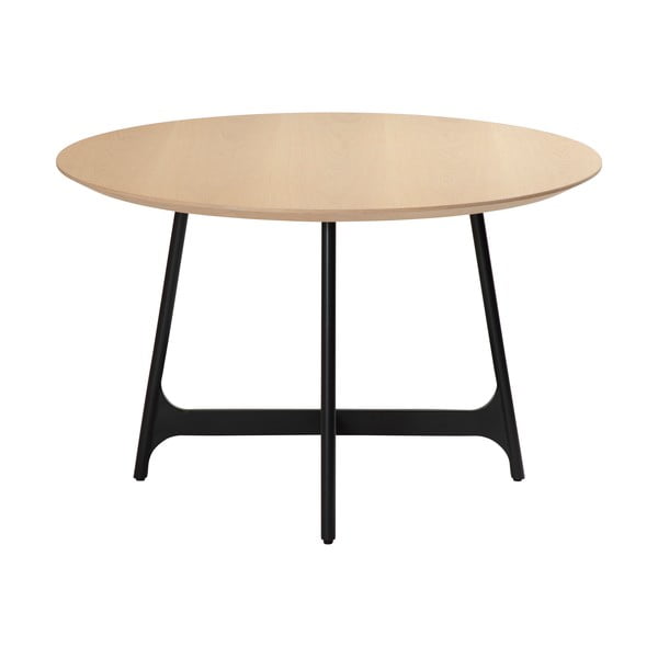 Okrogla jedilna miza z mizno ploščo v hrastovem dekorju ø 120 cm Ooid – DAN-FORM Denmark