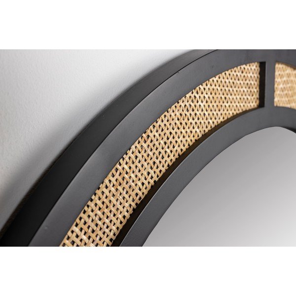 Stensko ogledalo ø 76 cm Aida – White Label-image-1