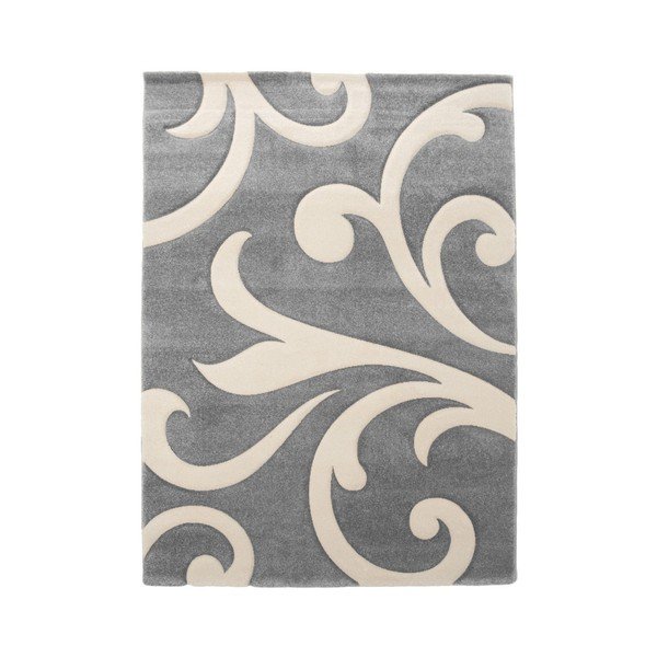 Siva kopalniška preproga 60x110 cm Damasko – Tomasucci