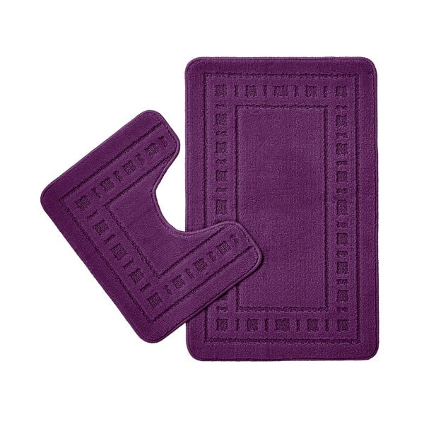 Temno vijolične kopalniške preproge za WC v kompletu 2 ks 50x80 cm Armoni – Catherine Lansfield