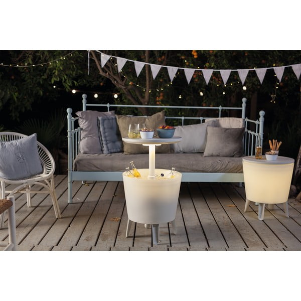 Okrogla vrtna miza s prostorom za led 49.5x49.5 cm Illuminated cool – Keter-image-4