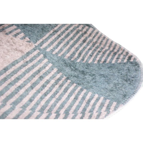 Modra pralna preproga 60x100 cm Oval – Vitaus-image-2