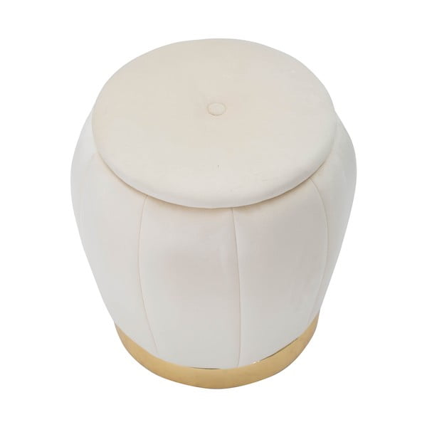 Kremno bel žameten tabure Paris – Mauro Ferretti-image-2