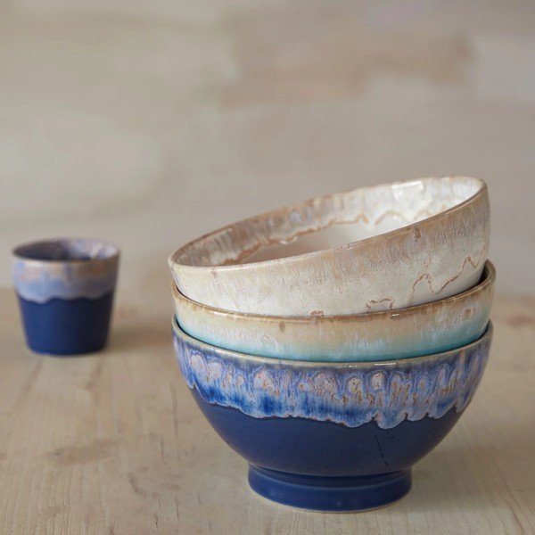 Modre lončene sklede v kompletu 4 ks ø 15 cm Latte – Costa Nova-image-2