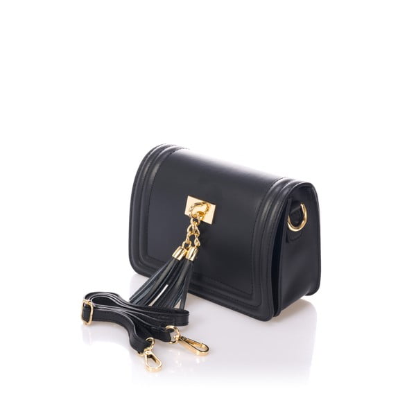 Črna usnjena torbica Giorgio Costa Abelia-image-2