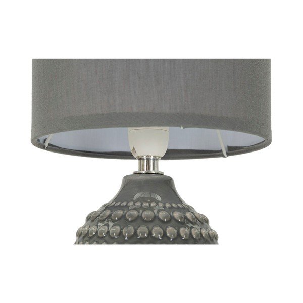 Siva keramična namizna svetilka s tekstilnim senčilom (višina 30,5 cm) Points – Mauro Ferretti-image-4