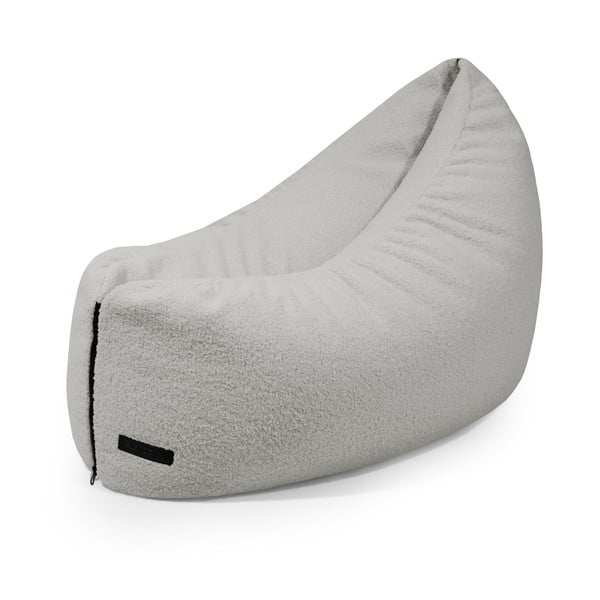 Svetlo siva otroška vreča za sedenje iz tkanine bouclé Clip Clap 90 – SLOWDOWN