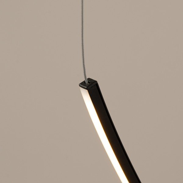 Črna aluminijasta LED viseča svetilka ALVAR – Thoro-image-3